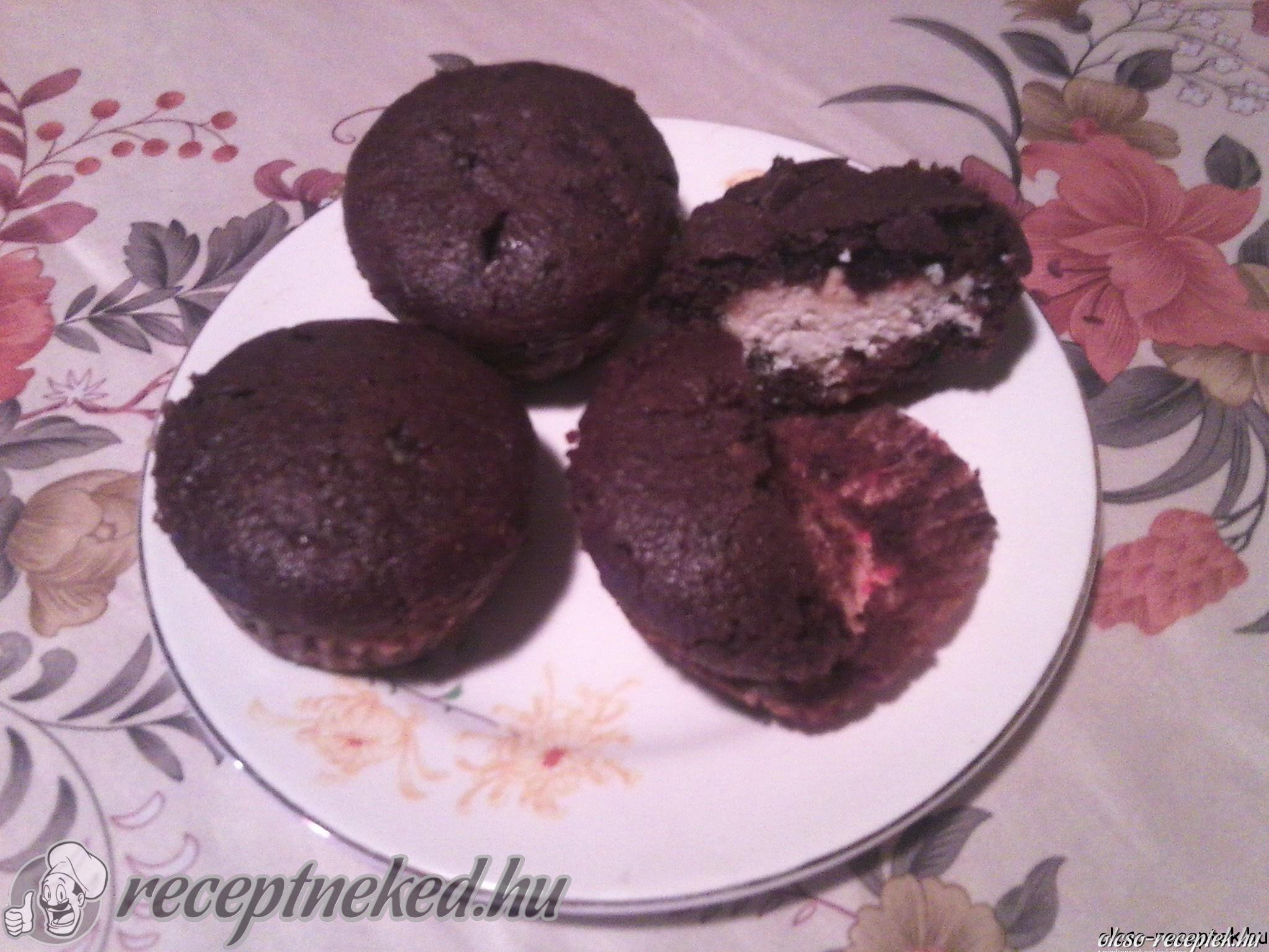 Csokoládés-túros muffin