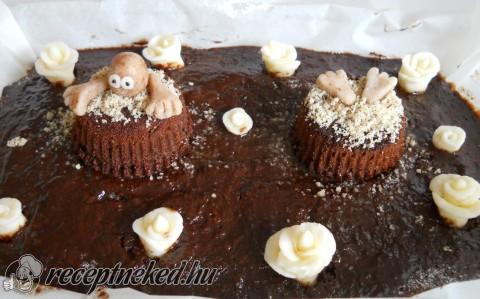 Vakondtúrásos cola-torta