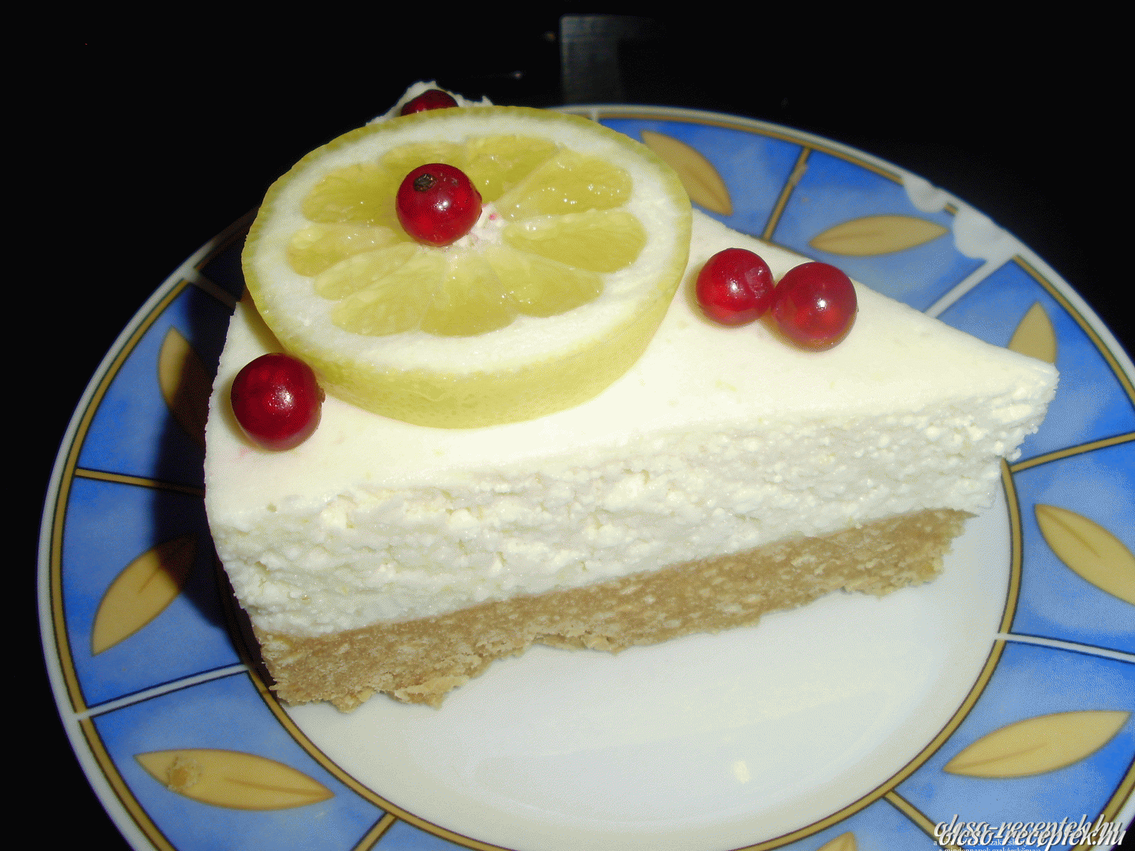 Sütés nélküli citrom torta kép