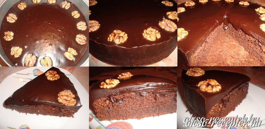 Diós csokoládétorta