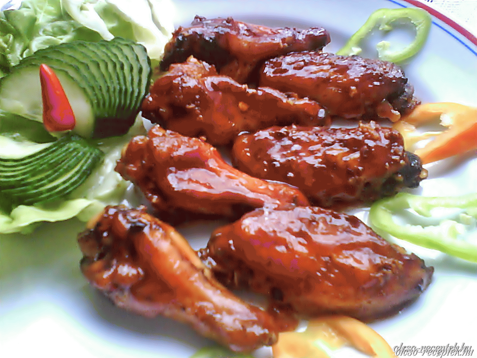 Barbecue csirkeszárnyak