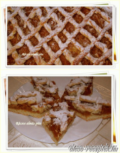 Rácsos almás pite