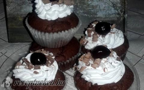 Fekete erdő muffin