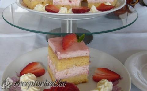 Epres -mascarponés, tejszínes szelet
