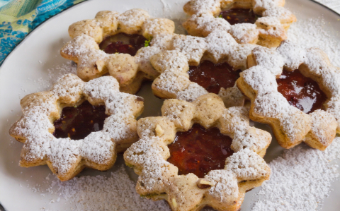 Omlós, diós linzer