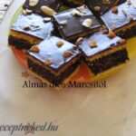 Almás-diós szelet
