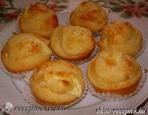Sajtos tekert muffin