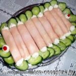 Sajtkrémes sonkatekercs kép
