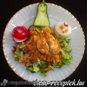 Spicces csirkemellsaláta