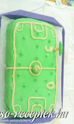 Focipálya torta