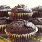 Céklás-csokis muffin
