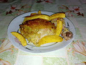 Káposztás csirkecomb