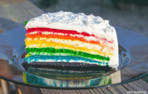 Szivárvány torta