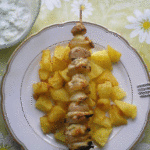 Csirke saslik sütőben