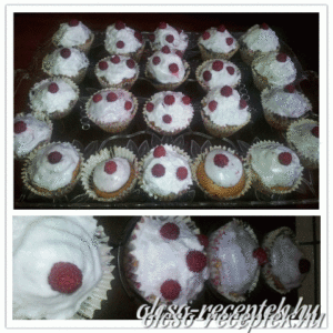Málnás muffin