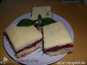 Meggyes szelet kép