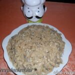 Sertéscsíkok stroganoff módra