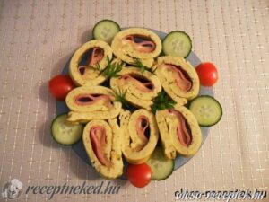 Töltött omlett kép