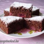 A kakaós meggyes szelet receptje.