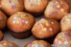 Barackos diós muffin kép